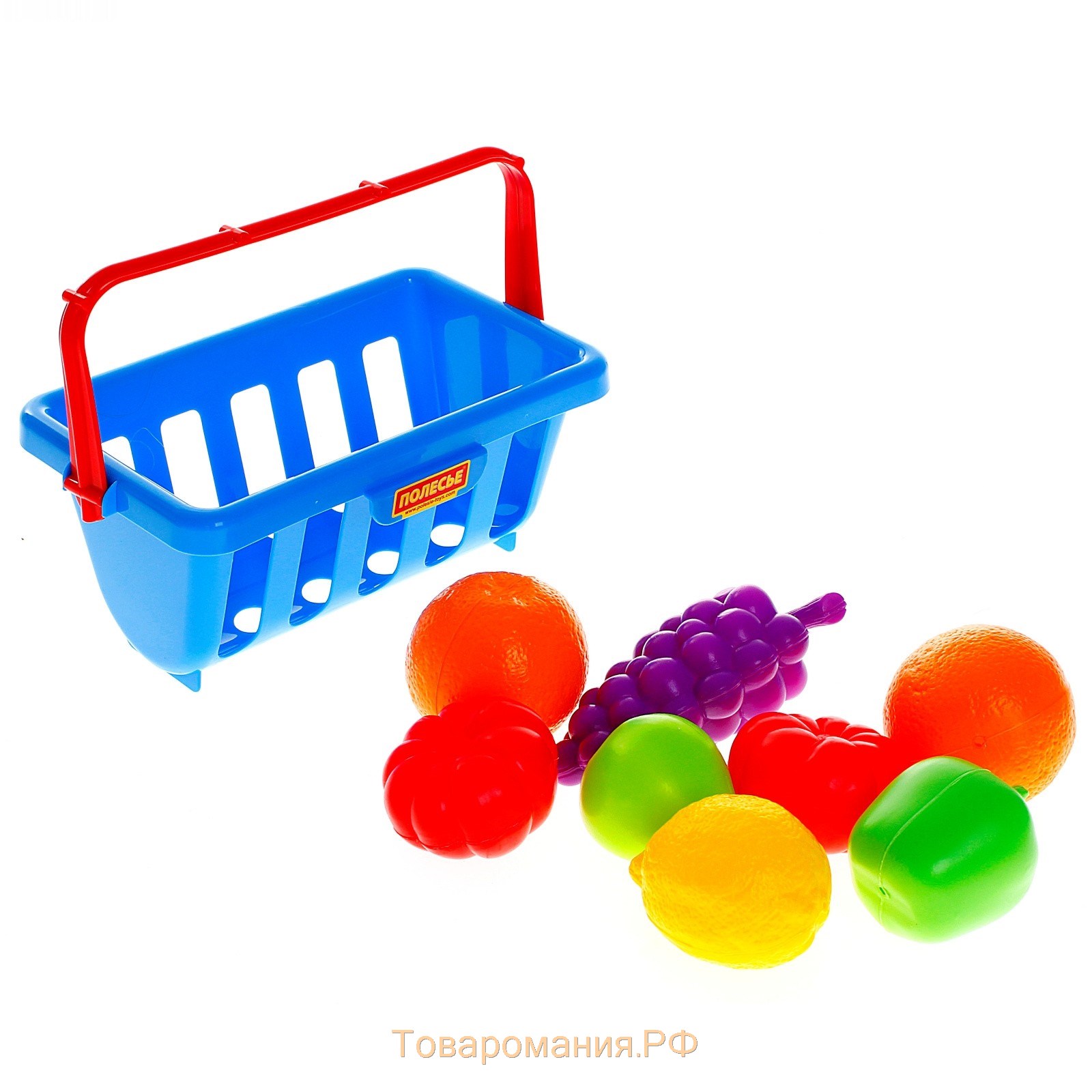 Набор продуктов с корзинкой №2, 9 элементов, цвета МИКС