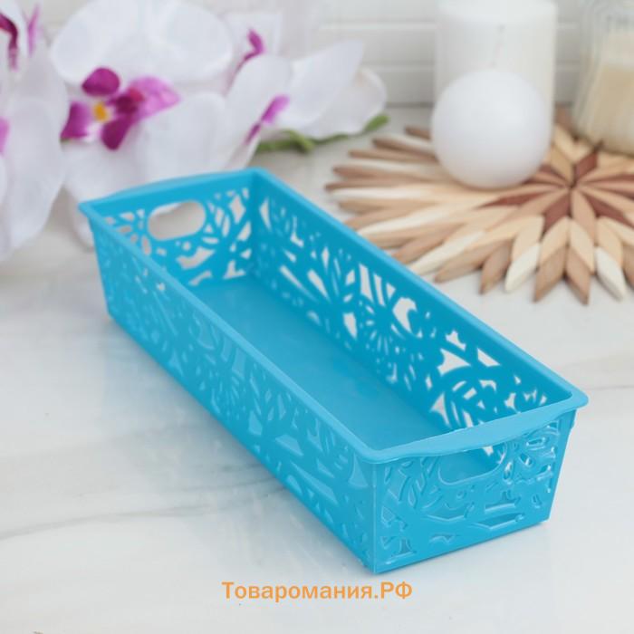 Корзина для хранения «Птицы», пластик, 25×8.5×5 см, МИКС