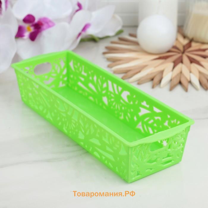 Корзина для хранения «Птицы», пластик, 25×8.5×5 см, МИКС