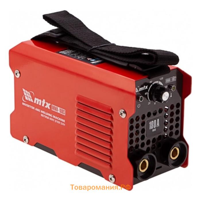 Сварочный аппарат инверторный МТХ MMA-180S, 180А, диаметр электрода 1.6-5.0 мм