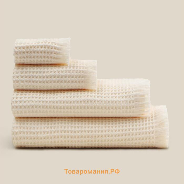 Полотенце вафельное SL HOME: Boho "Айвори" 90х150 см, 100% хлопок, 300 г/м2
