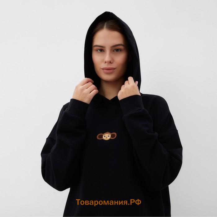 Толстовка KAFTAN Чебурашка размер 44-46, черный