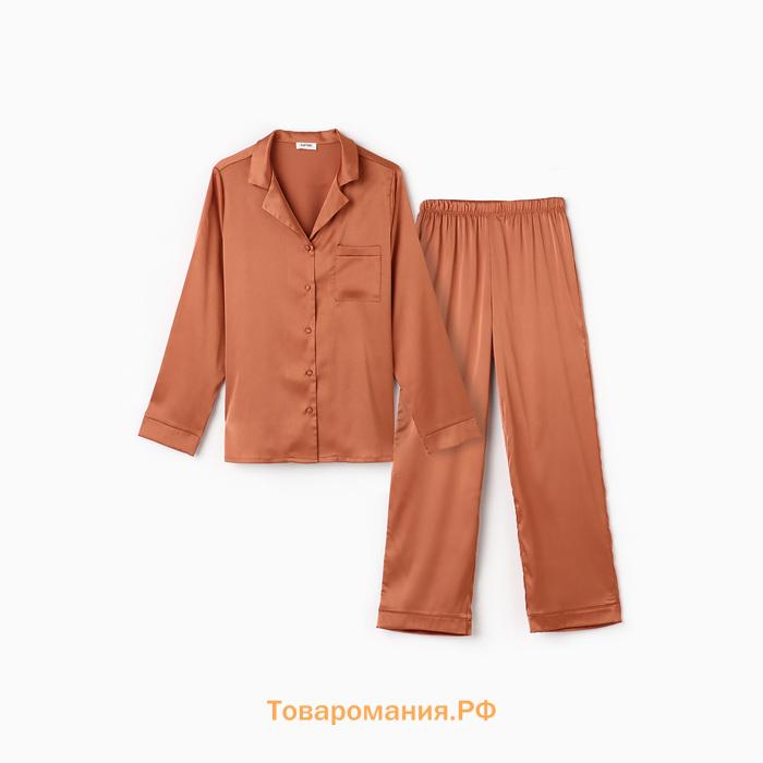 Пижама женская (рубашка и брюки) KAFTAN Terracotta р. 40-42