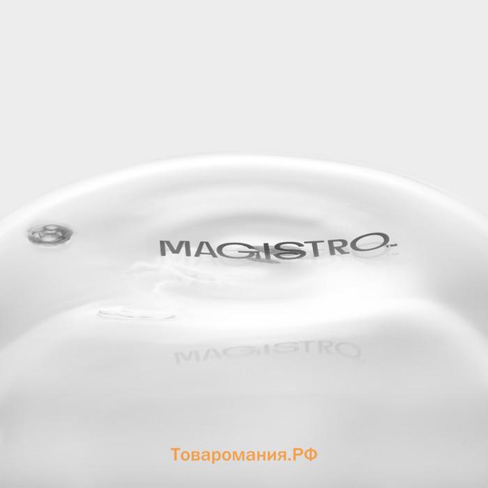 Набор стеклянных кружек с двойными стенками Magistro «Лиди», 250 мл, 13,5×10×7,5 см, 2 шт