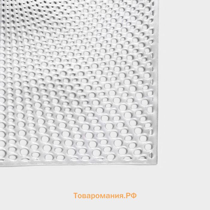 Салфетки сервировочные на стол  «Ультра», 45×30 см, 4 шт., серебряные