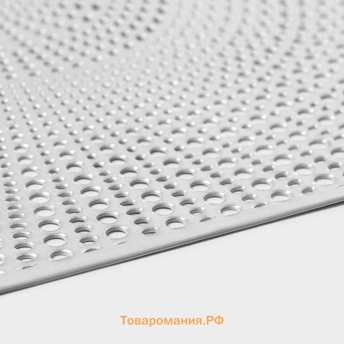 Салфетки сервировочные на стол  «Ультра», 45×30 см, 4 шт., серебряные