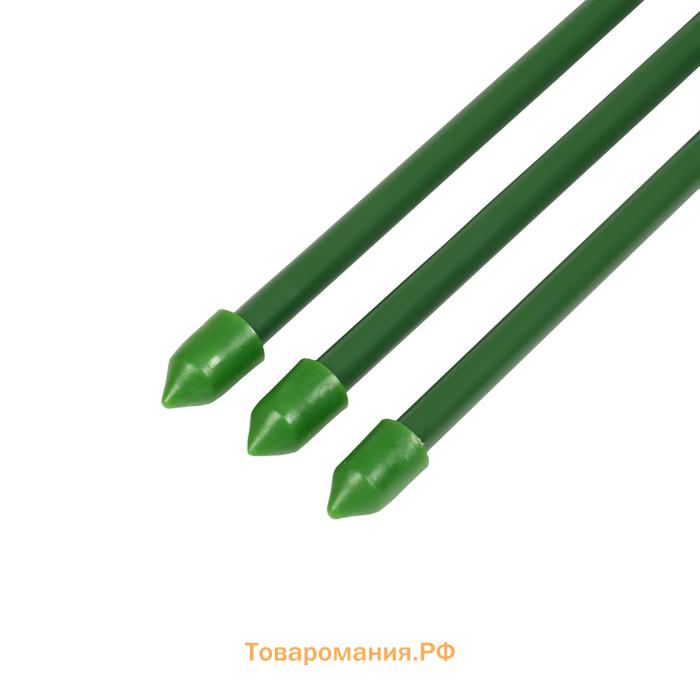 Кустодержатель, d=18 см, h=30 см, 2 кольца, металл, зелёный, Greengo