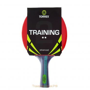 Ракетка для настольного тенниса Torres Training, 2 звезды, накладка 1.5 мм, коническая ручка
