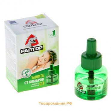 Дополнительный флакон-жидкость от комаров "Раптор", без запаха, 60 ночей