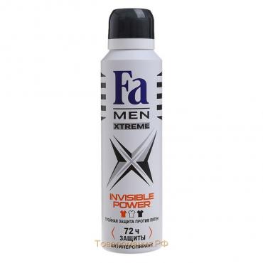Дезодорант Fa Men Xtreme Invisible Power, аэрозоль, 150 мл