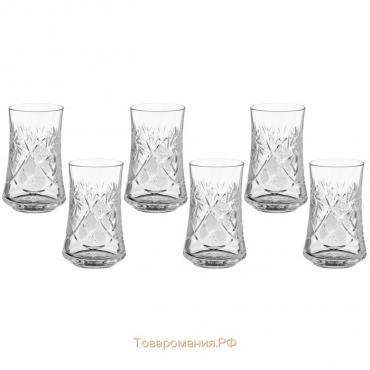 Набор стаканов хрустальных для напитка «Мельница», 200 мл, 6 шт