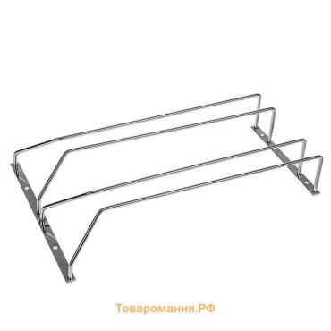 Сушилка для бокалов , 2 направляющих, 34×6×22.5 см, хромированная
