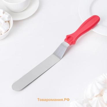 Кондитерская лопатка - палетка, изогнутая, 32 см, рабочая часть 20 см, чёрная