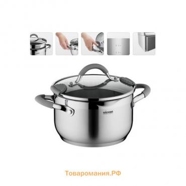 Кастрюля со стеклянной крышкой Nadoba Nita, d=20 см, 3.6 л