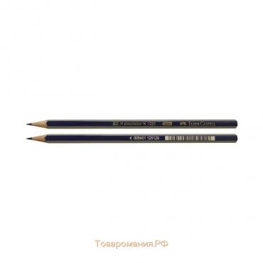 Карандаш чёрнографитный Faber-Castell GOLDFABER 1221 H2 шестигранный, цена за 1 штуку