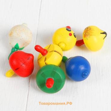 Волчок «Овощи и фрукты», МИКС