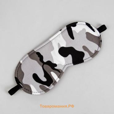 Маска для сна «Камуфляж» 20 × 8,5 см, резинка одинарная, разноцветная