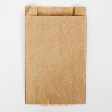 Пакет бумажный фасовочный, крафт, V - образное дно 20×14×6 см