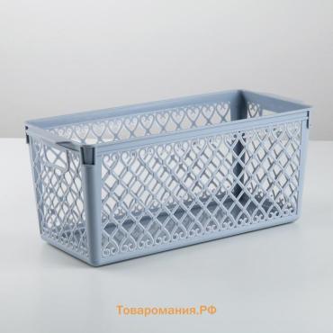 Корзина для хранения «Романо», 30×13.5×12 см, МИКС