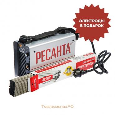 Сварочный аппарат инверторный "Ресанта" САИ 220, 6.6 кВт, 10-220 А