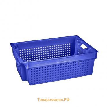 Ящик пластиковый, 102-1П, 60х40х20см, синий