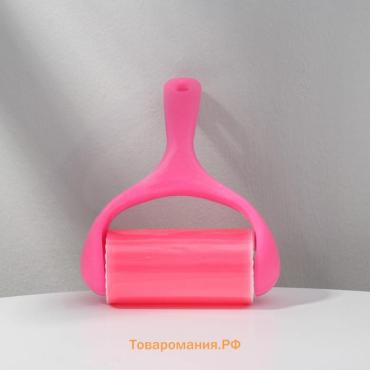 Ролик для чистки одежды силиконовый, 19×12×5.5 см, МИКС