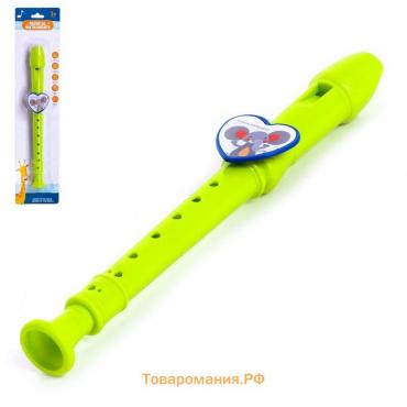 Игрушка музыкальная флейта «Зверята», цвета МИКС