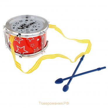 Игрушка барабан «Весёлые минутки», d=11 см, для детей, цвета МИКС