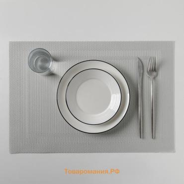 Салфетка сервировочная на стол  «Окно», 45×30 см бежевая