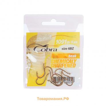 Крючки Cobra ALLROUND, серия CA114, № 6, 10 шт.