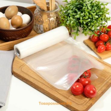Пакеты для вакууматора, универсальные, в рулоне 28×500 см